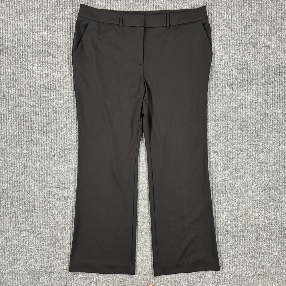 Simply Vera Vera Wang Bootcut Dress Pants Womens Size 18W Black High Rise